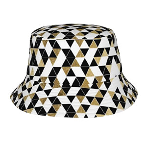 Bob Triangle s modernes noir/blanc/doré taille unique homme/femme