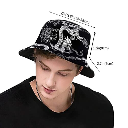 Bob Chinois encre dragon taille unique homme/femme variant 1 