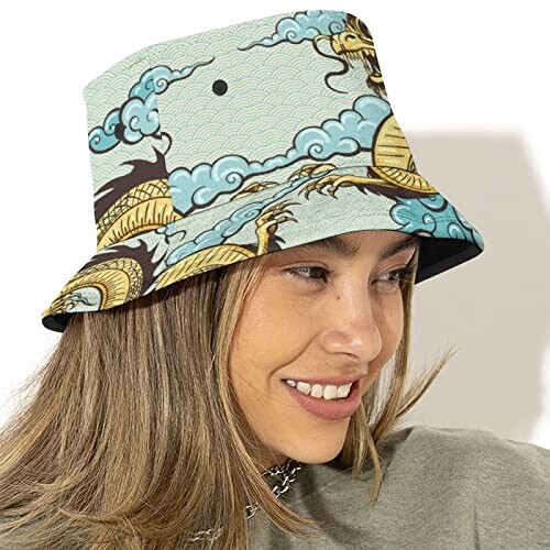 Bob Chinois dragon c taille unique homme/femme variant 2 