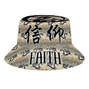 Bob Chinois dragon de foi taille unique homme/femme