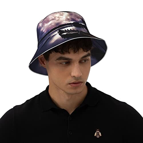 Bob Viking noir taille unique homme/femme variant 5 