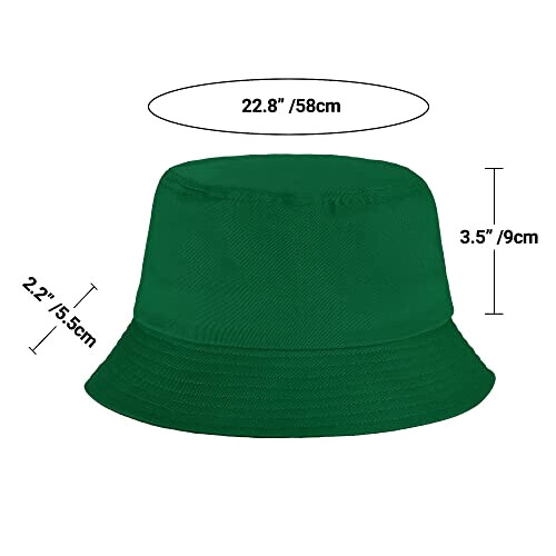 Bob vert plaine taille unique homme/femme variant 2 