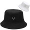 Bob noir smiley blanc taille unique femme - miniature