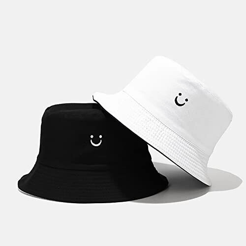Bob noir smiley blanc taille unique femme variant 0 