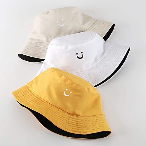 Bob noir smiley blanc taille unique femme variant 5 
