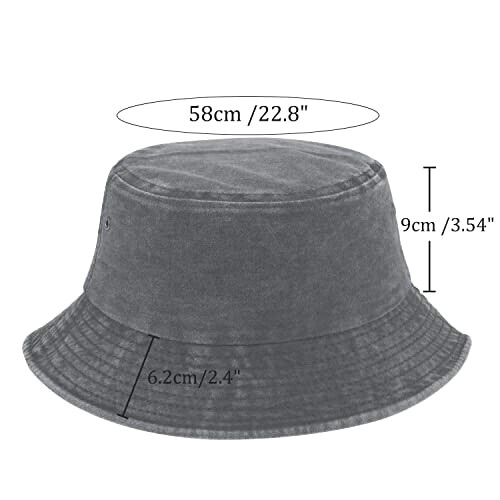 Bob gris rétro taille unique homme/femme variant 2 