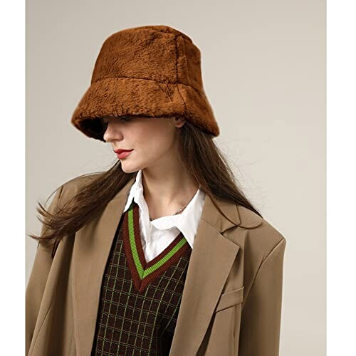 Bob marron taille unique femme variant 1 