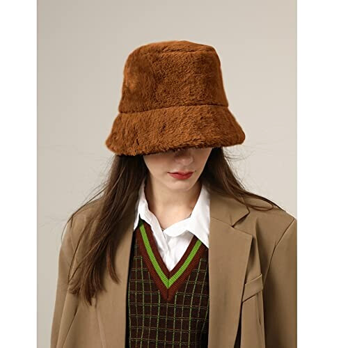 Bob marron taille unique femme variant 2 